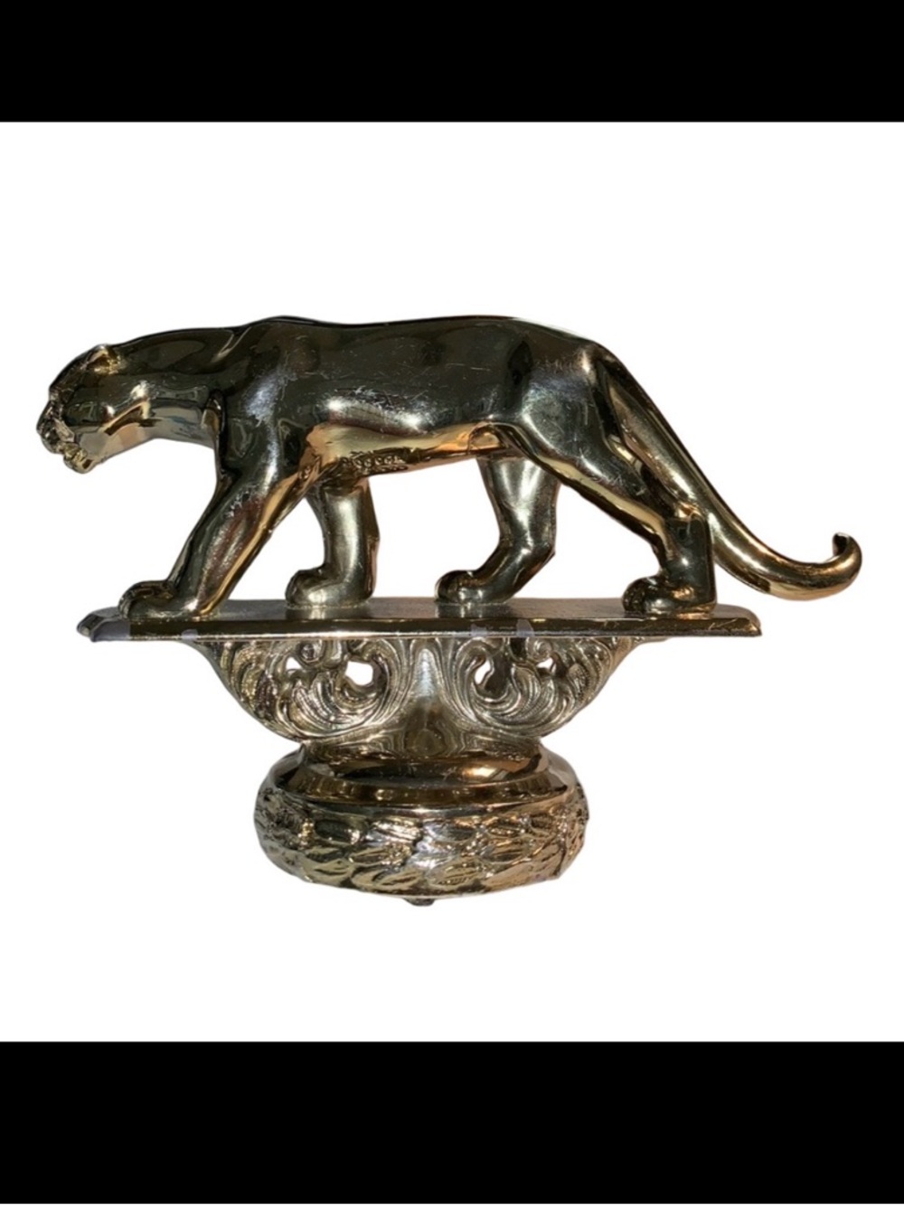 1947 INC DODGE 1957 RARE Gold Panther leopard Decorative car ornament one ofkind